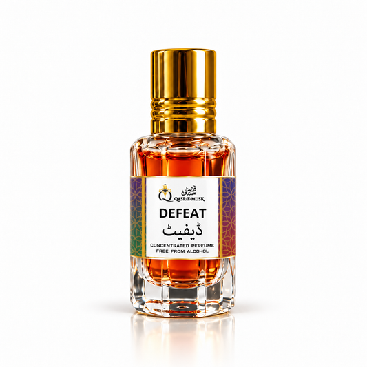 Defeat Attar for Men & Women – Fresh Aquatic Perfume Oil | Qasr-E-Musk