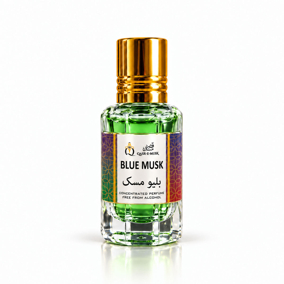 Blue Musk Attar – Floral Oud & White Musk Perfume Oil | Qasr-E-Musk