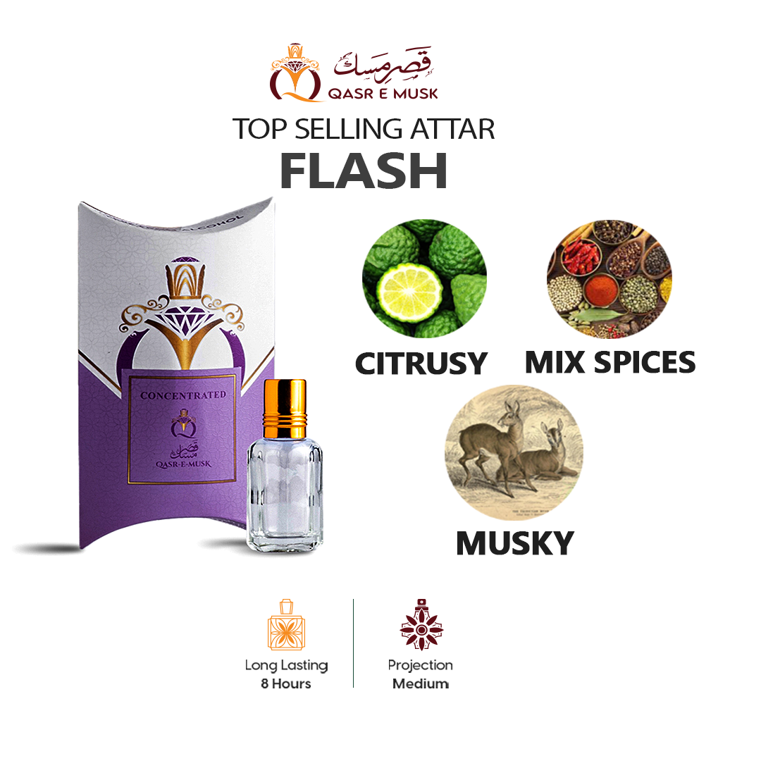 FLASH By Qasr-e-Musk | Top Selling Attar