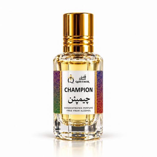 Champion Attar – Woody Spicy Perfume Oil for Men | Qasr-E-Musk