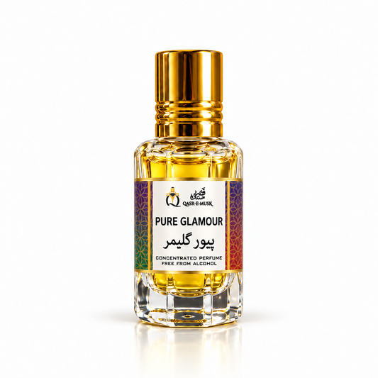 PURE GLAMOUR Attar for Women – Sexy Floral Musky Perfume Oil | Qasr-E-Musk