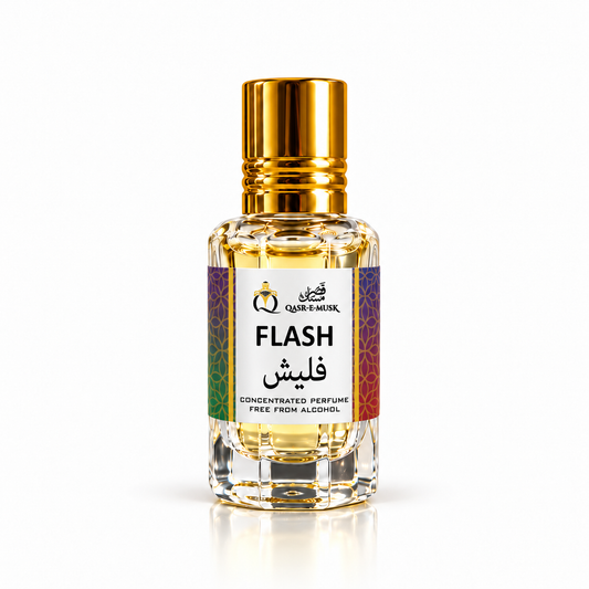 FLASH Attar by Qasr-E-Musk – Fresh Citrus Aquatic Perfume Oil