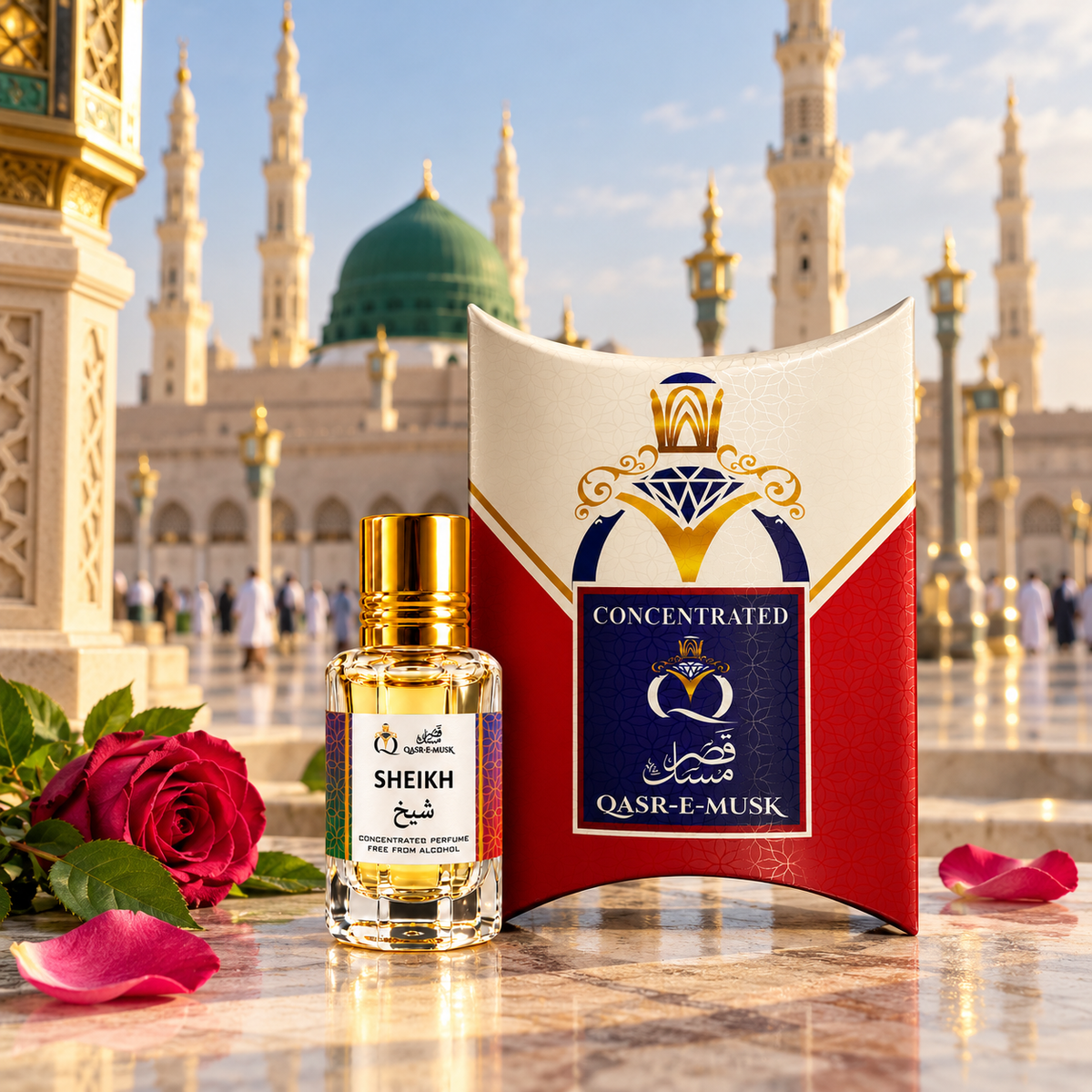 Sheikh Attar – Fresh Floral Woody Perfume Oil | Qasr-E-Musk