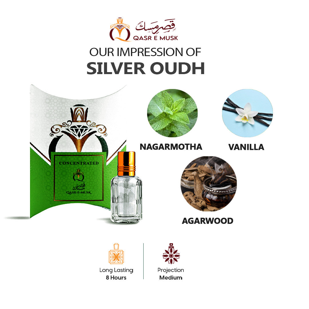 Silver Oudh By Qasr-E-Musk