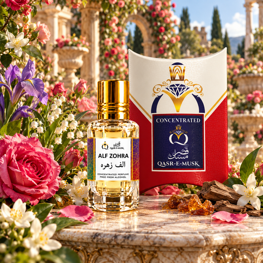 Alf Zahra Attar – Thousand Flowers Floral Perfume Oil | Qasr-E-Musk