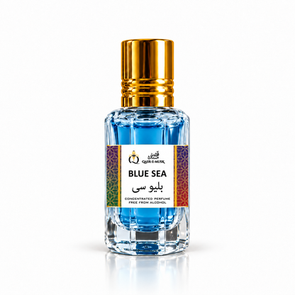 Blue Sea Attar – Fresh Aquatic Unisex Perfume Oil | Qasr-E-Musk