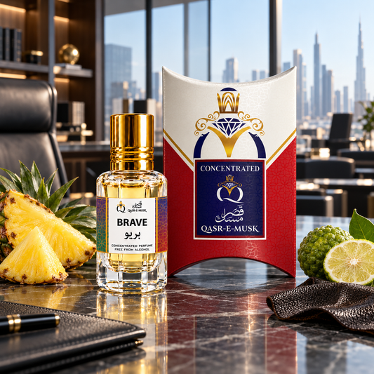 Brave Attar – Best-Selling Fruity Woody Perfume Oil | Qasr-E-Musk