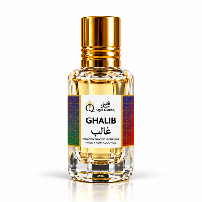 Ghalib Attar – Premium Fruity Woody Perfume Oil | Qasr-E-Musk