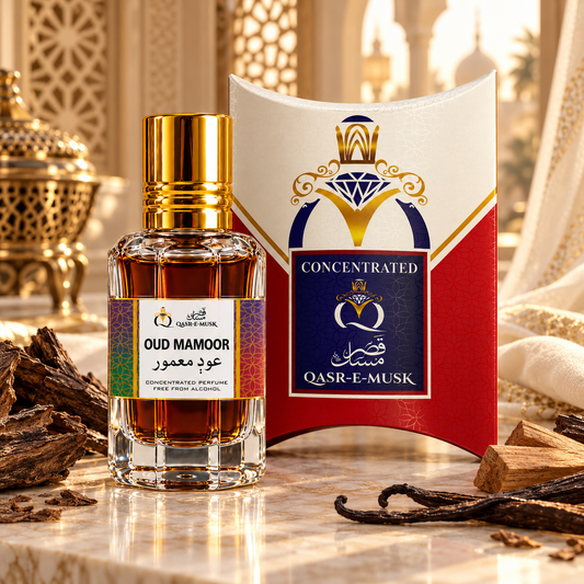 OUD MAMOOR Attar for Men – Luxury Arabian Oud Perfume Oil | Qasr-E-Musk
