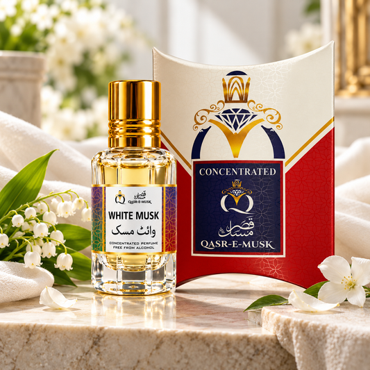 White Musk Attar – Clean Musky Perfume Oil | Qasr-E-Musk
