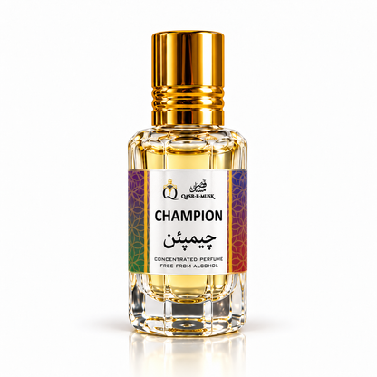 Champion Attar – Woody Spicy Perfume Oil for Men | Qasr-E-Musk