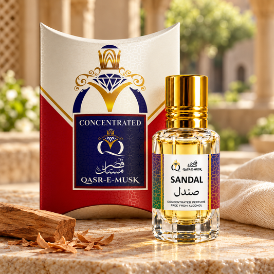 Sandalwood 100% Pure Attar – Woody Perfume Oil | Qasr-E-Musk