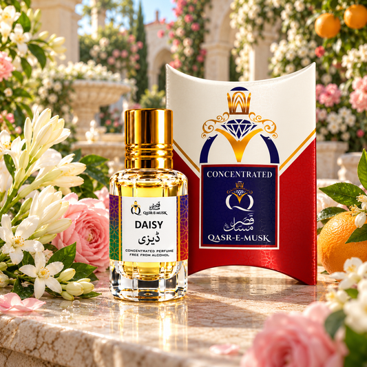 Daisy Attar – Floral Perfume Oil for Women | Qasr-E-Musk