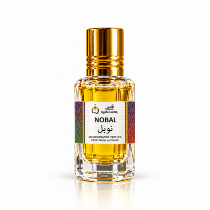 NOBAL Attar for Men & Women – Smoky Oud & Leather Perfume Oil | Qasr-E-Musk