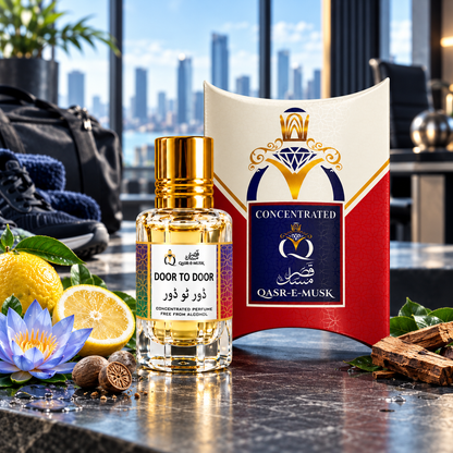 Door to Door Attar – Lemon Fresh Aquatic Perfume Oil | Qasr-E-Musk