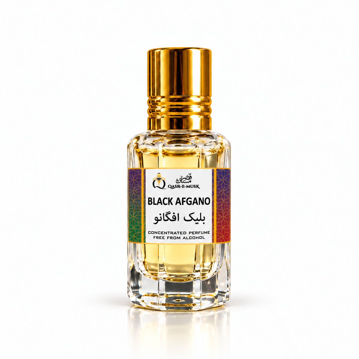 Black Afgano Attar by Qasr-E-Musk – Dark Smoky Oud & Woody Fragrance
