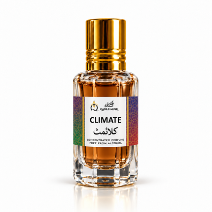 Climate Attar – Fresh Spicy Perfume Oil for Men | Qasr-E-Musk