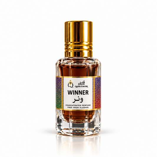 Winner Attar for Men – Sweet Spicy Gourmand Perfume Oil | Qasr-e-Musk