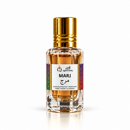 MARJ Attar for Men & Women – Honey Oud & Spicy Perfume Oil | Qasr-E-Musk