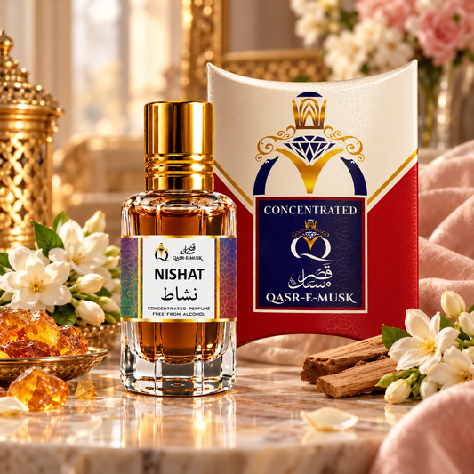 NISHAT Attar for Women – Floral Musky Perfume Oil | Qasr-E-Musk