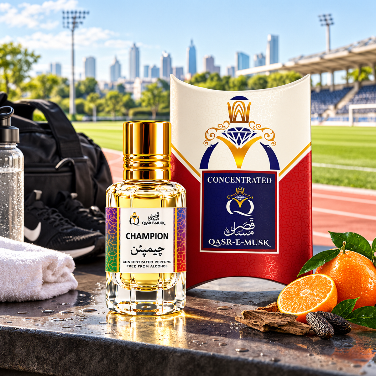 Champion Attar – Woody Spicy Perfume Oil for Men | Qasr-E-Musk
