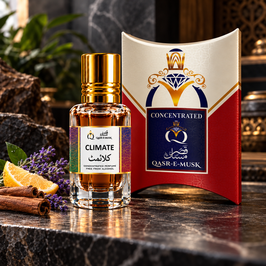 Climate Attar – Fresh Spicy Perfume Oil for Men | Qasr-E-Musk