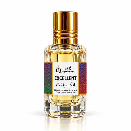 Excellent Attar – Premium Citrus Aromatic Perfume Oil | Qasr-E-Musk