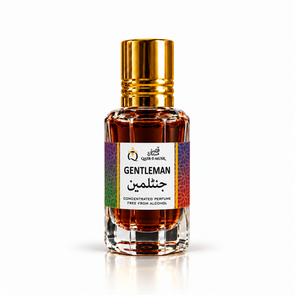 Gentleman Attar by Qasr-E-Musk – Classic Leather & Patchouli Fragrance Since 1976