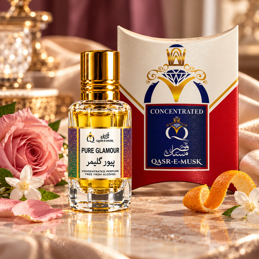 PURE GLAMOUR Attar for Women – Sexy Floral Musky Perfume Oil | Qasr-E-Musk