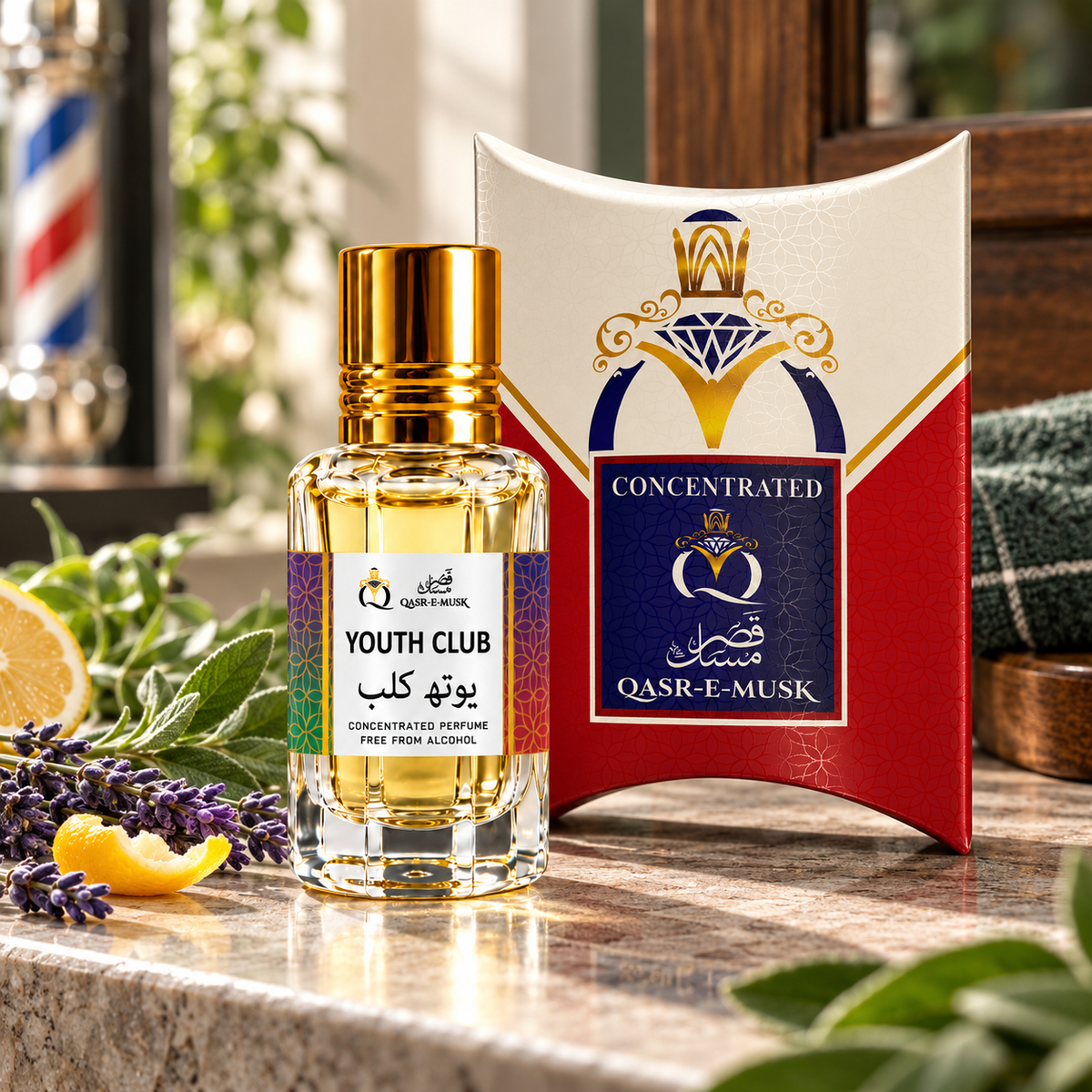 Youth Club Attar for Men – Fresh Aromatic Perfume Oil | Qasr-E-Musk