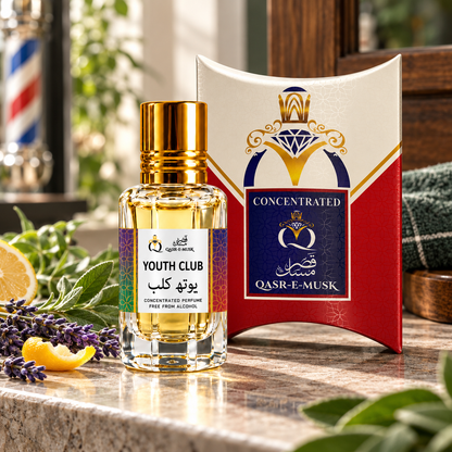 Youth Club Attar for Men – Fresh Aromatic Perfume Oil | Qasr-E-Musk