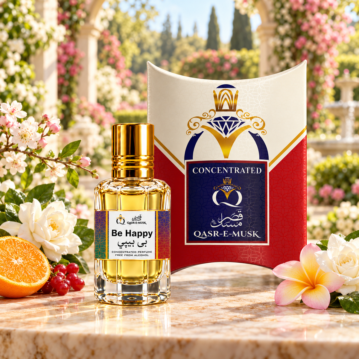 Be Happy Attar – Sweet Fruity Floral Perfume Oil for Women | Qasr-E-Musk