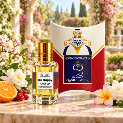 Be Happy Attar – Sweet Fruity Floral Perfume Oil for Women | Qasr-E-Musk